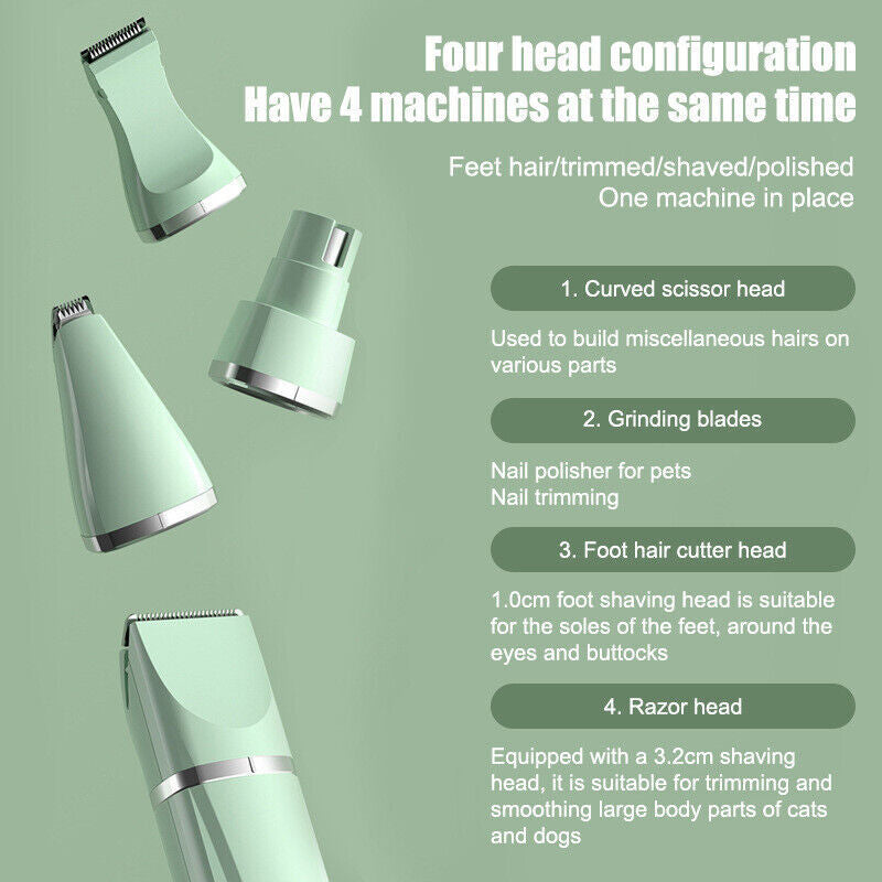 4In1 Professional Pet Clippers