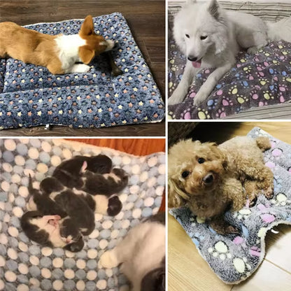 Flannel Pet Bed for Dogs and Cats