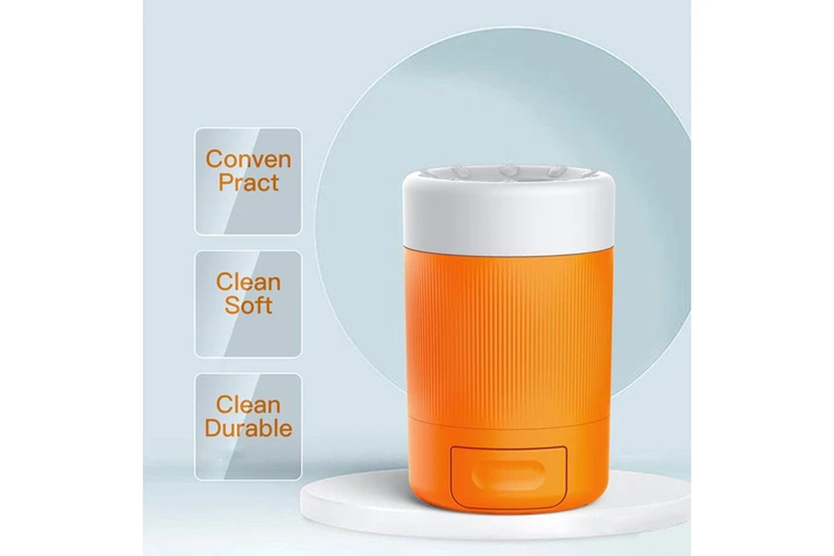 Pet Paw Cleaner Cup Smart Automatic Portable Tool for Dogs Outdoor Grooming Easy Paw Cleaning and Care Ideal for Home or Travel Use-Gray