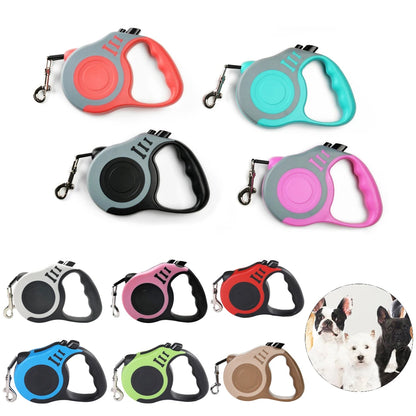 Retractable Dog Leash 3M / 5M – Strong Nylon Lead for Dogs & Cats