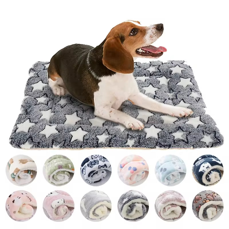 Flannel Pet Bed for Dogs and Cats