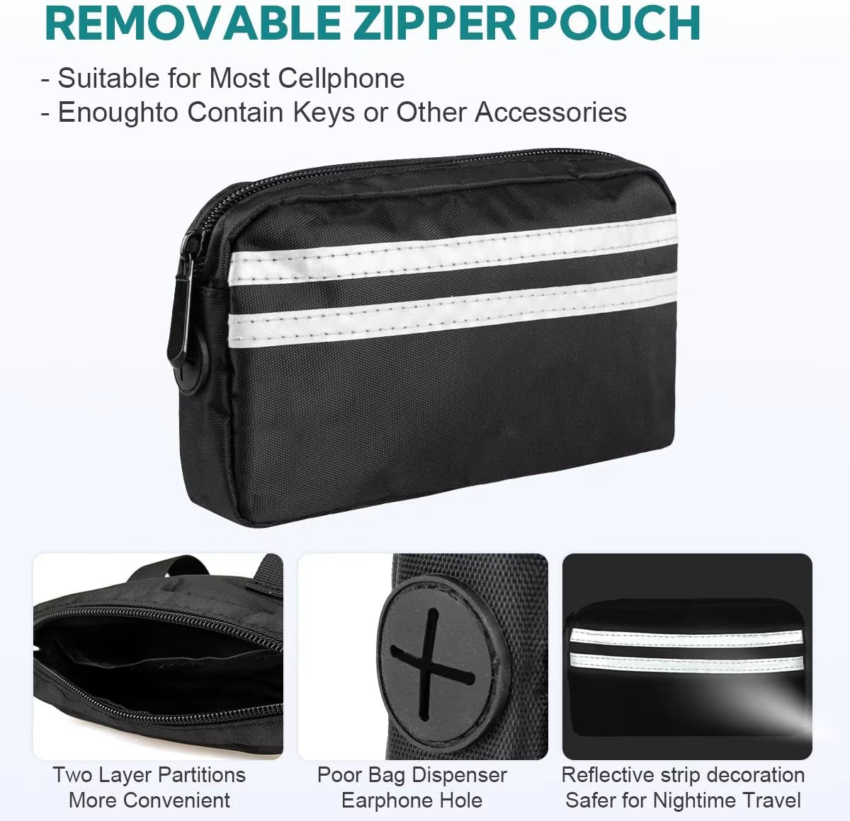 Hands Free Dog Leash for 1 or 2 Dogs